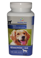 Биостим 40 Healthy Pet Украина Белковая минерально-витаминная кормовая добавка для собак больших пород 250 таблеток по 2 г,