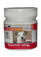 Биостим 40 Healthy Pet Украина Белковая минерально-витаминная кормовая добавка для собак малых пород 200 таб по 1 г,