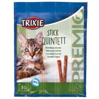 Лакомство Trixie Германия для кошек Премио Quadro-Sticks палочки домашняя птица и печень
