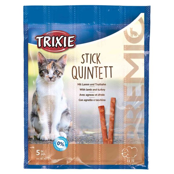 Лакомство Trixie Германия для кошек Премио палочки ягненка с индейкой