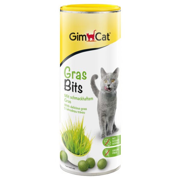 GimCat Німеччина Вітаміни Gras Bits - вітамінізовані ласощі з травою для котів