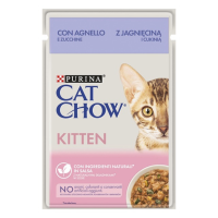 Влажный корм Cat Chow Венгрия для котят с ягненком и цуккини