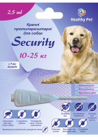 Капли Security Healthy Pet Украина для собак 10-25 кг, 2 мл