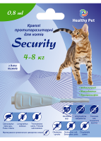 Капли Security Healthy Pet Украина для кошек 4-8кг, 1 мл