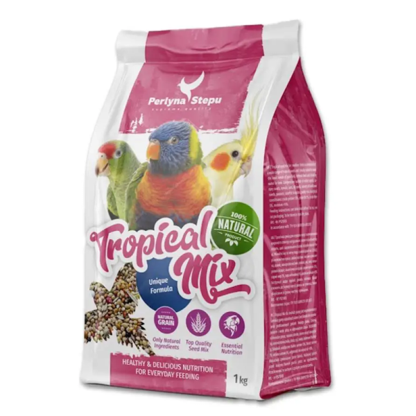 Корм Перлина степу Україна Tropical Mix суміш для тропічних папуг