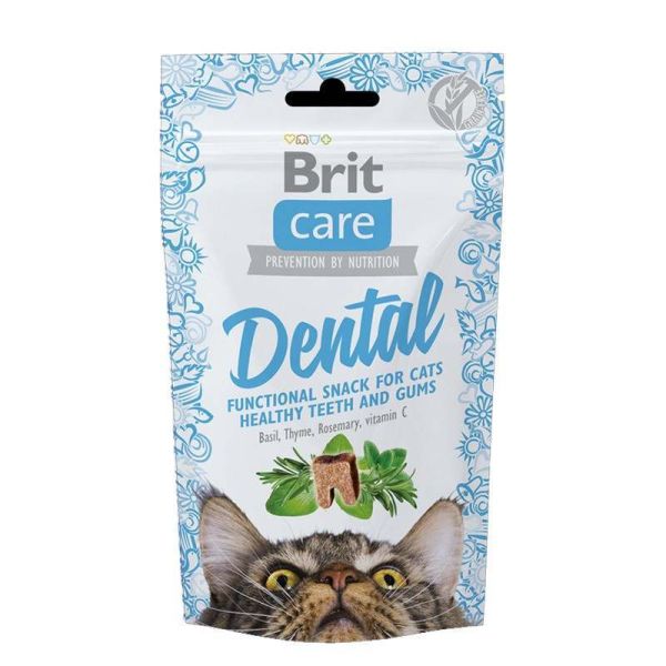 Ласощі Care Brit Dental для котів для здоровя зубів з індичкою