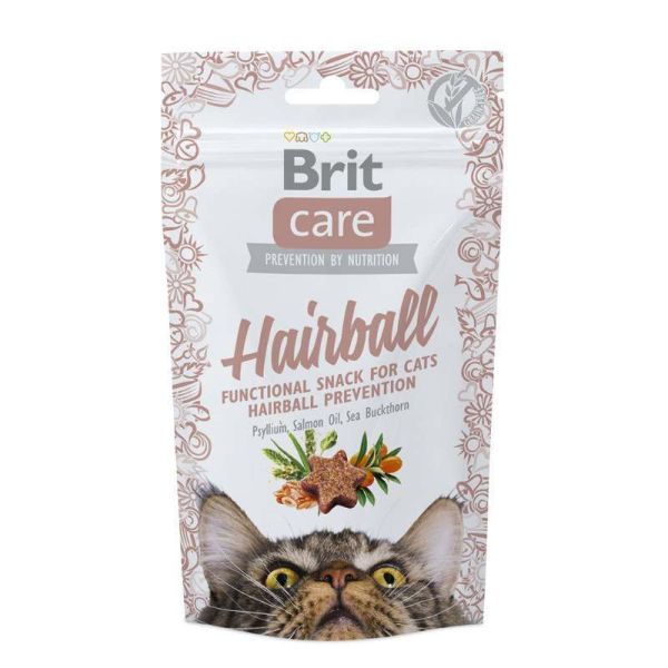Ласощі Care Brit Hairball для котів для профілактики появи грудок шерсті