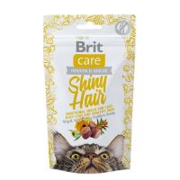 Лакомство Care Brit Shiny Hair для кошек для красоты и здоровья кожи и шерсти с лососем