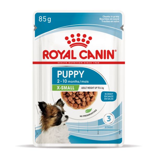 Влажный корм Royal Canin Польша Puppy X-Small для щенков миниатюрных пород от 2 до 10 месяцев