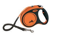 Flexi Германия Поводок-рулетка Xtreme, лента, оранжевый