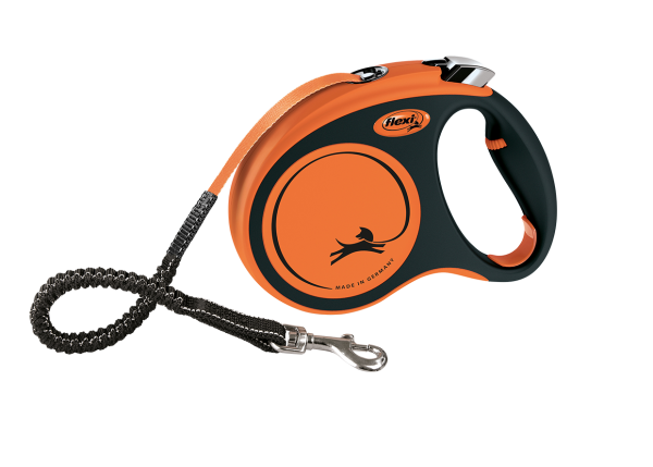 Flexi Німеччина Повідець-рулетка Xtreme, стрічка, помаранчевий