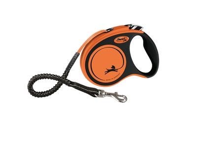 Flexi Германия Поводок-рулетка Xtreme, лента, оранжевый
