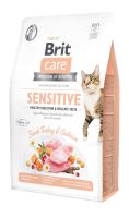 Сухой корм Care Brit Grain Free Sensitive HDigestion Delicate Taste для кошек с чувствительным пищеварением с индейкой и лососем