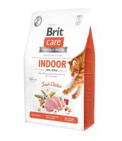 Сухой корм Care Brit Grain Free Indoor Anti-stress для взрослых домашних кошек гипоаллергенен с курицей