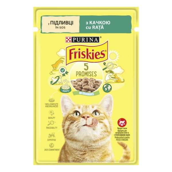 Вологий корм Friskies Угорщина для котів з качкою