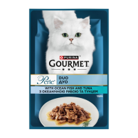 Влажный корм Gourmet Венгрия Perle Duo для кошек с океанической рыбой и тунцом