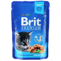 Влажный корм Premium Brit для котят с курицей