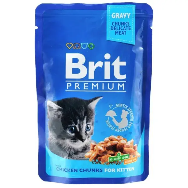 Влажный корм Premium Brit для котят с курицей