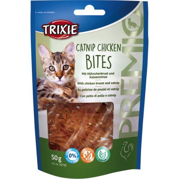 Ласощі Trixie Німеччина для котів Преміо Bites з курячим філе та котячою мятою