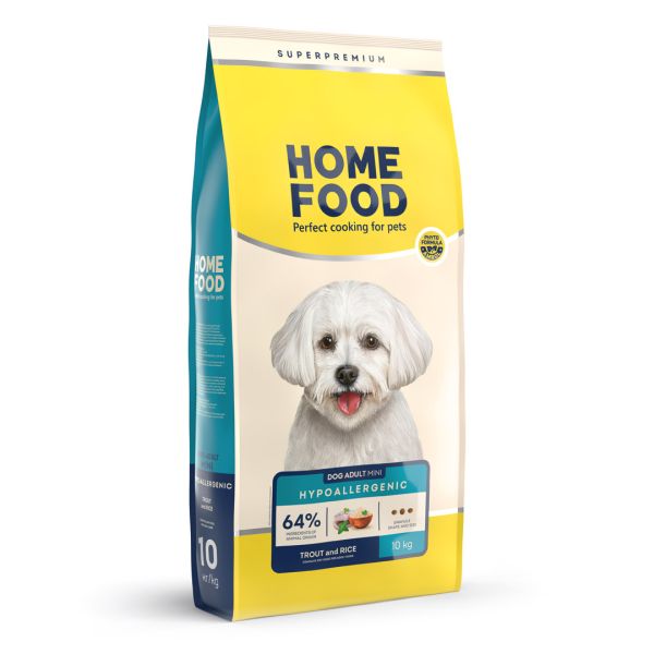 Сухой корм Home Food Украина гипоаллергенен для собак малых пород с форелью и рисом