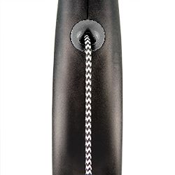 Flexi Германия Поводок-рулетка Black Design, трос, серебряный