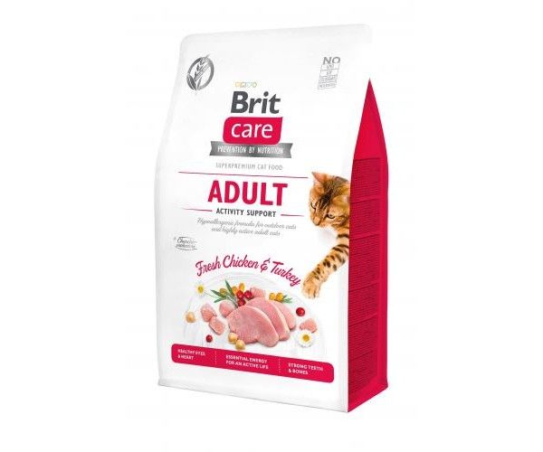 Сухий корм Care Brit Grain Free Adult Activity Support для дорослих котів з філе індички та курки