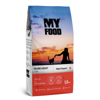 Сухой корм My Food Турция суперпремиум для взрослых кошек с Агнцем и Рисом