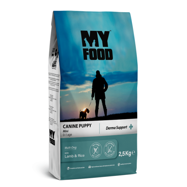 Сухий корм My Food Туреччина суперпреміум для цуценят малих порід з Ягням та Рисом