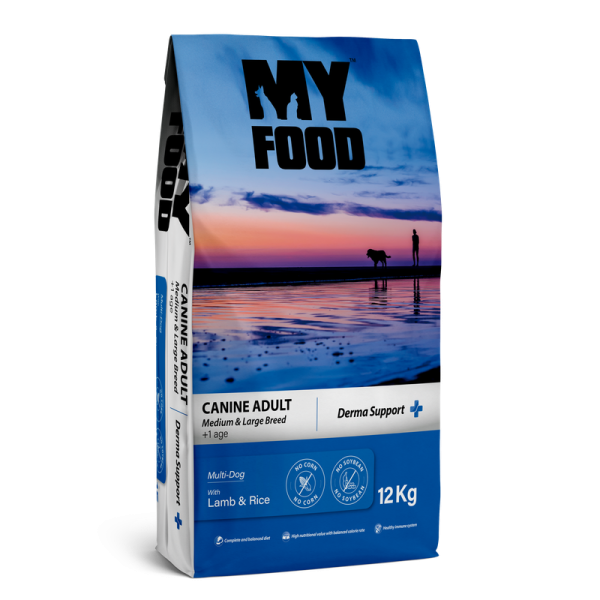 Сухий корм My Food Туреччина суперпреміум для дорослих собак середніх та великих порід з Ягням та Рисом