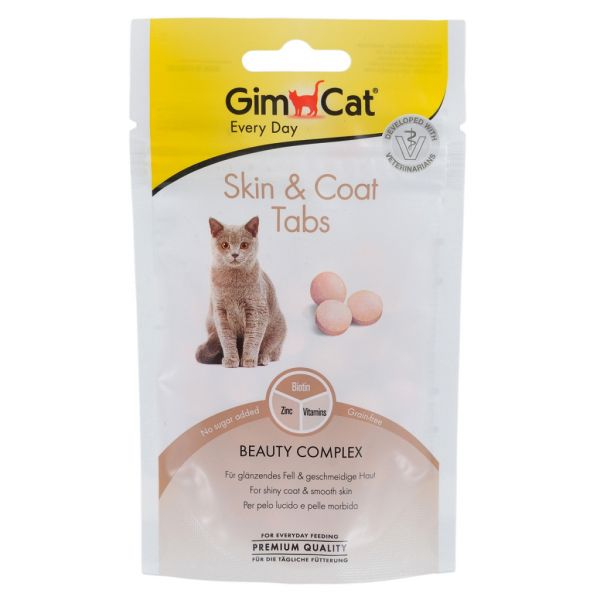 GimCat Германия Витамины Skin&Coat - таблетки для улучшения кожи и шерсти кошек