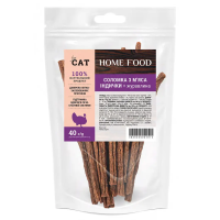Лакомство Home Food Украина для кошек, соломка из мяса индейки с клюквой