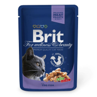 Влажный корм Premium Brit для кошек с треской