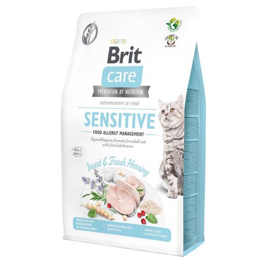 Сухий корм Care Brit Grain Free Insect для дорослих котів з харчовою непереносимістю з комахами та рибою