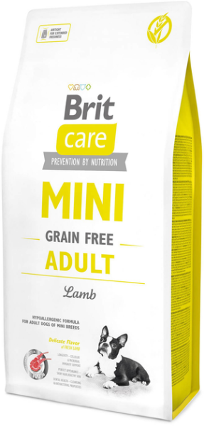 Сухой корм Care Brit Grain Free Mini Adult Lamb для взрослых собах миниатюрных пород с ягненком