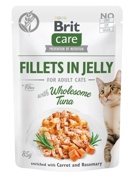 Влажный корм Care Brit для кошек филе тунца в желе