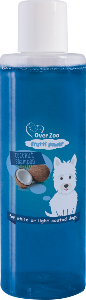 Over Zoo Польща Frutti шампунь для собак зі світлою і білою шерстю з екстрактом кокосу,