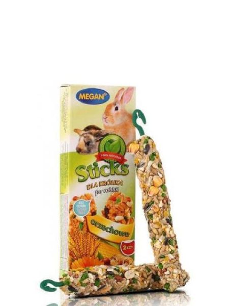 Ласощі Megan Польща Крекер для кролика з горіхом, 2 штуки