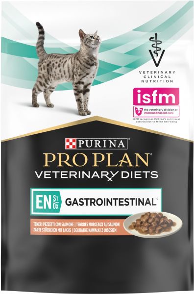 Влажный корм Pro Plan Purina Франция Veterinary Diets EN Gastrointestinal для кошек при нарушениях работы ЖКТ с лососем