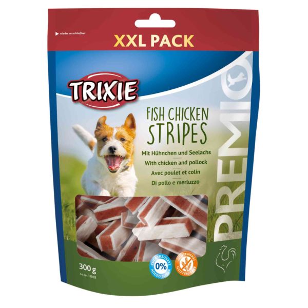 Лакомство Trixie Германия для собак Премио Stripes курица и лосось
