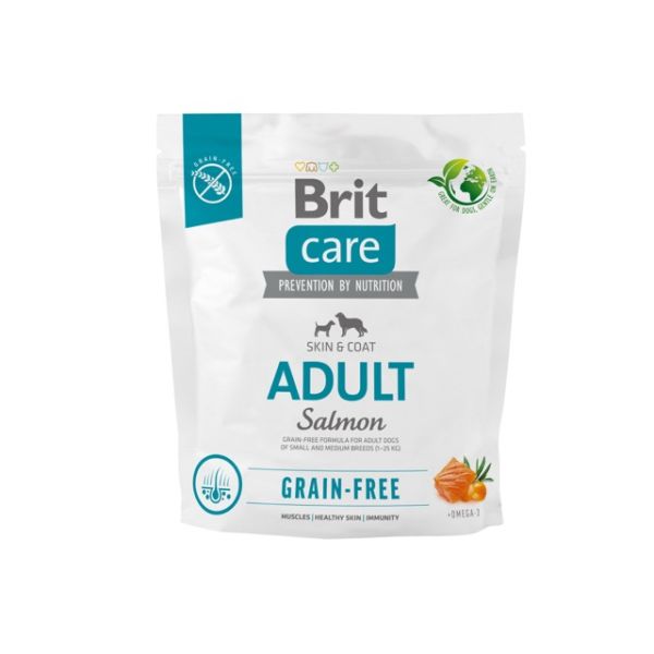 Сухий корм Care Brit Grain Free Adult для дорослих собак малих і середніх порід з лососем