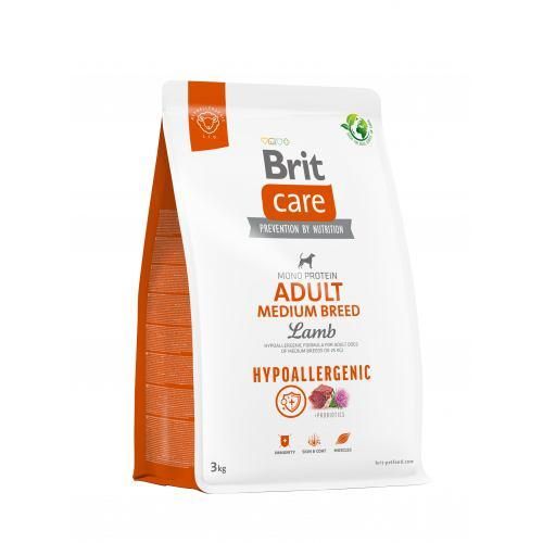 Сухой корм Brit Чехия Care Hypoallergenic Adult Medium Breed для собак средних пород с ягненком