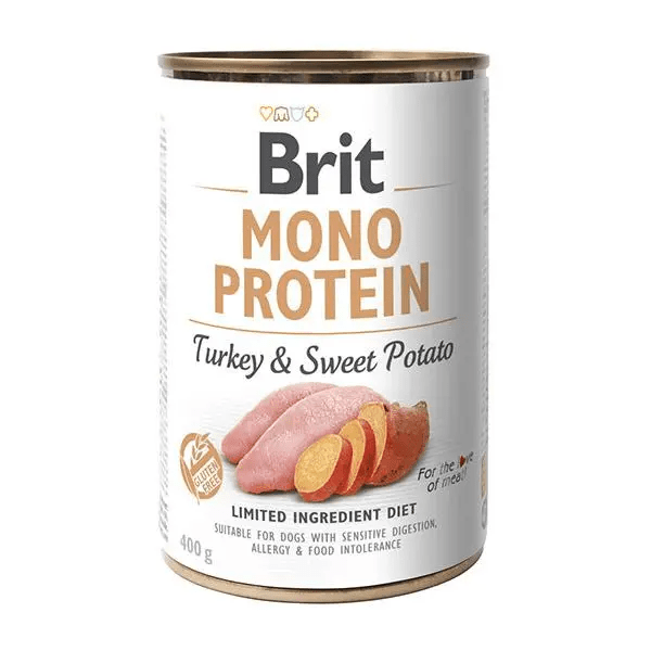 Вологий корм Care Brit Mono Protein для собак з індичкою та бататом