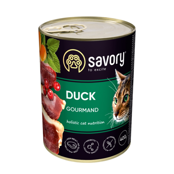 Влажный корм Savory Чехия для взрослых привередливых кошек с уткой