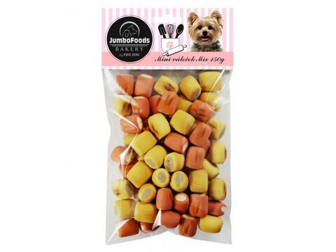 Лакомство Fine Dog Чехия для собак, Печенье Мини рулетики Микс,