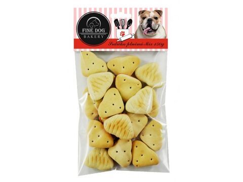 Лакомство Fine Dog Чехия для собак, Печенье Сердце фаршированный Микс,