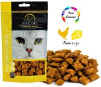 Лакомство Fine Cat Чехия для кошек, подушечки с курицей и сыром,
