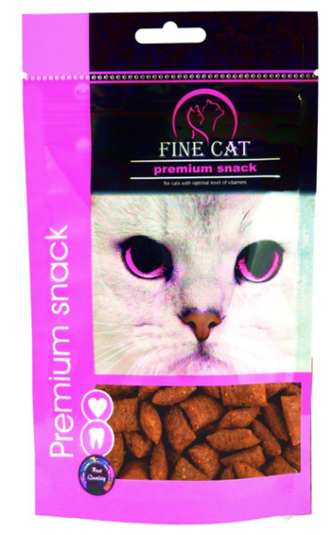 Ласощі Fine Cat Чехія подушечки для котів з чутливим травленням,
