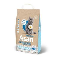 ASAN Польша Эконаполнитель для кошек ты грызунов "Fresh Blue" из целлюлозы с эффектом глубокого впитывания влаги