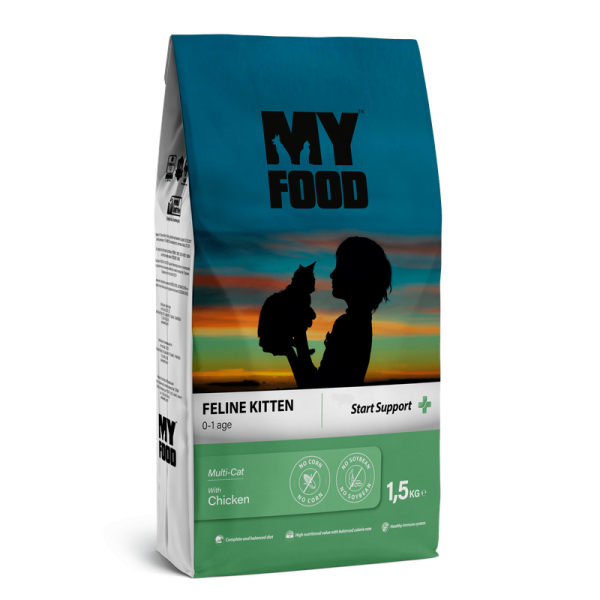 Сухой корм My Food Турция суперпремиум для котят с Курицей