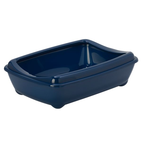 Moderna Бельгия Arist-O-Tray Large туалет с бортиком для кошек, черничный